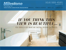 Tablet Screenshot of milestoneplumbinginc.com